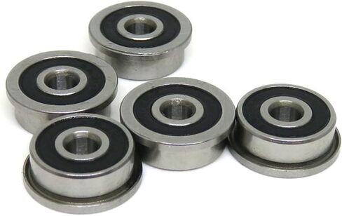 10 قطع F623 F686 F688 F689 F695 F696 F698-2RS تحمل 5x13x4mm شفة مصغرة محمل كرة أخدود عميق لفورون 3D الطابعة in Saudi Arabia