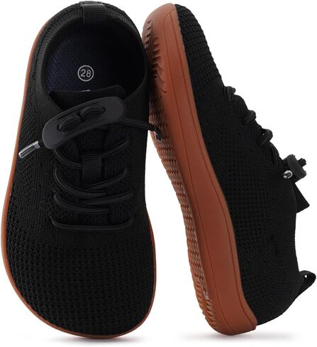 WHITIN Toddler/Little Kid Wide Barefoot Shoes | Slip on Zero Drop Minimalist Sneakers for Boys Girls | Adjustable No-Tie Lacing Design in Saudi Arabia
