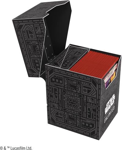 Gamegenic Star Wars Unlimited SOFT CRATE - Full-Color Printed & Officially Licensed Durable Deck Box, Holds 60 Double-Sleeved Cards, Perfect for TCGs and LCGs, Unlimited Pattern, Made in Saudi Arabia