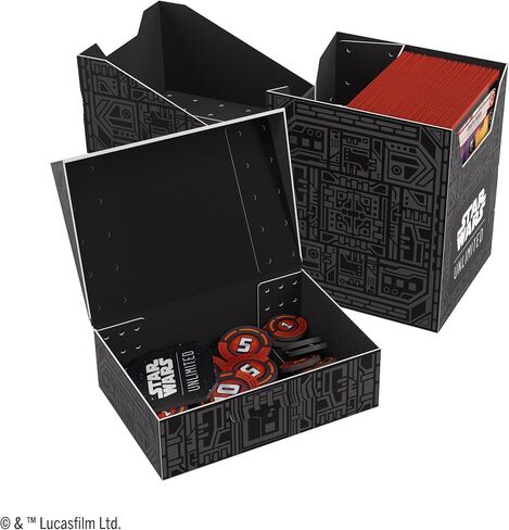 Gamegenic Star Wars Unlimited SOFT CRATE - Full-Color Printed & Officially Licensed Durable Deck Box, Holds 60 Double-Sleeved Cards, Perfect for TCGs and LCGs, Unlimited Pattern, Made in Saudi Arabia