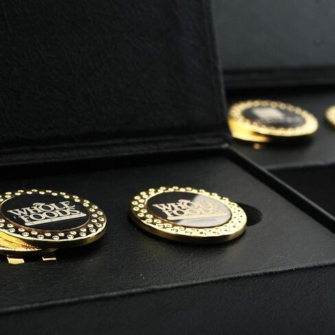 Free Engraving - 2 Sets of Golf Ball Markers with Hat Clip, Premium Golf Gifts for Men by Womens in Kuwait