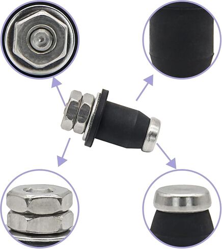 8Pcs RV Water Tank Probe Sensors, Water Level Screw-in Sensors Tank Sensors Black in Saudi Arabia