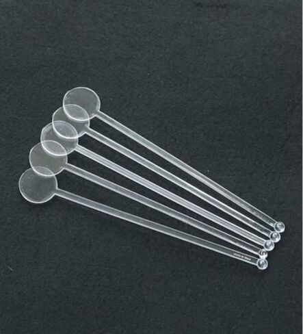 Brccee AC 100PCS 7 Inches Cocktail Swizzle Sticks, Disposible Plastic Drink Stirrers Plastic Coffee Whiskey Beverage Stirrers (Transparent) in Kuwait