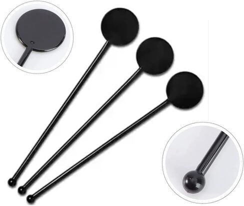 Brccee AC 100PCS 7 Inches Cocktail Swizzle Sticks, Disposible Plastic Drink Stirrers Plastic Coffee Whiskey Beverage Stirrers (Transparent) in Kuwait