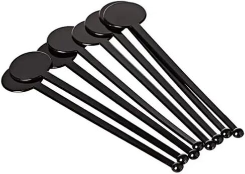 Brccee AC 100PCS 7 Inches Cocktail Swizzle Sticks, Disposible Plastic Drink Stirrers Plastic Coffee Whiskey Beverage Stirrers (Transparent) in Kuwait