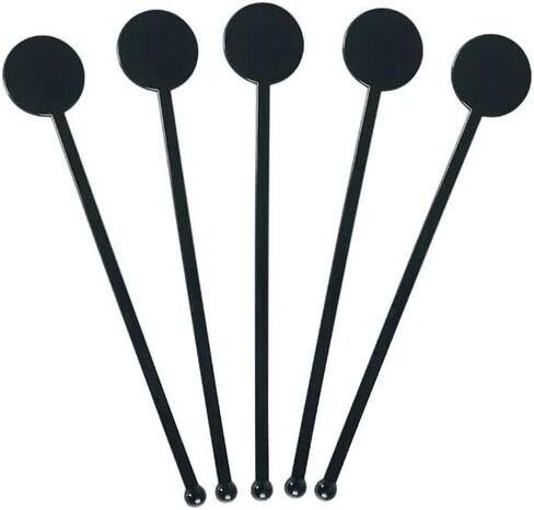 Brccee AC 100PCS 7 Inches Cocktail Swizzle Sticks, Disposible Plastic Drink Stirrers Plastic Coffee Whiskey Beverage Stirrers (Transparent) in Kuwait