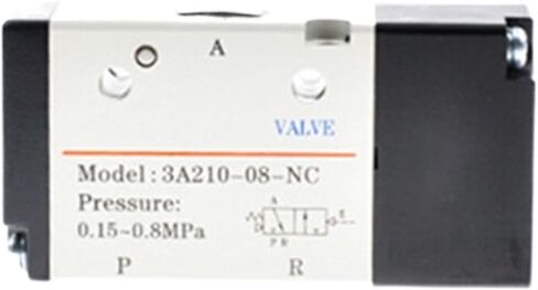 Air Valve Pneumatic 3A 3A200 Series 3A210 3A220 3 PORT 2 التحكم في الهواء الفردي/المزدوج عادةً إغلاق/مفتوح (3A210-08-NO) in Saudi Arabia