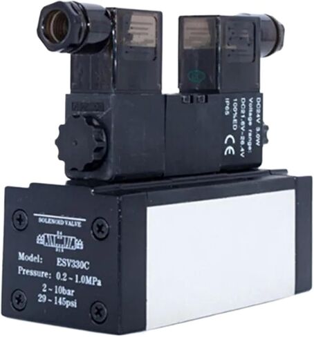Solenoid Valve ESV Series ESV200 ESV300 ESV400 ESV600 220V 110V 24V 12V Terminal/Grommet Type Single/Double Solenoid(ESV330E,Grommet(remarks)) in Saudi Arabia