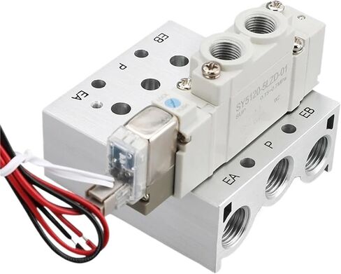 SY3120 SY5120 SY7120 Solenoid Valves Air Exhaust Manifold Base SS5Y5 Series Pneumatic Base Valve Station With Gaskets And Screws(20F,SY3120) in Saudi Arabia
