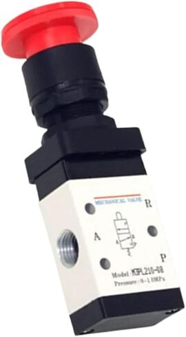 Series Valve M3 Series (3/2 Way) M3PL M3PP M3PF M3PM M3HS عنصر تحكم مفرد (M3PM210-06 ، لون زر أحمر) in Saudi Arabia