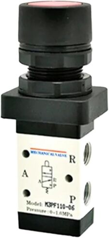 Series Valve M3 Series (3/2 Way) M3PL M3PP M3PF M3PM M3HS عنصر تحكم مفرد (M3PM210-06 ، لون زر أحمر) in Saudi Arabia