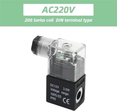 Valve solenoid coil 4V210-08 3V210-08 4V220-06/08 4V230C 2V025-06/08 3V1-06 type 24VDC 12V DC 220V AC 110V AC 220V(Brown) in Saudi Arabia