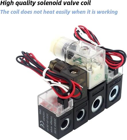 Valve solenoid coil 4V210-08 3V210-08 4V220-06/08 4V230C 2V025-06/08 3V1-06 type 24VDC 12V DC 220V AC 110V AC 220V(Brown) in Saudi Arabia