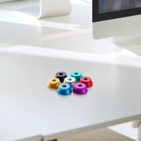 Shimeyao 7 PCS 510 Thread Metal Desk Caddy Caddy Display حامل العربات الزجاجية خزان حامل للاستخدام المختبر in Saudi Arabia