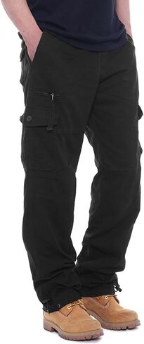 LONGBIDA Men's Cargo Pants Hiking Joggers Sweatpants Tactical Pants for Men with 6 Pockets in Saudi Arabia