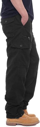 LONGBIDA Men's Cargo Pants Hiking Joggers Sweatpants Tactical Pants for Men with 6 Pockets in Saudi Arabia