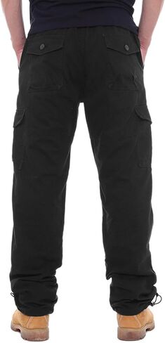 LONGBIDA Men's Cargo Pants Hiking Joggers Sweatpants Tactical Pants for Men with 6 Pockets in Saudi Arabia