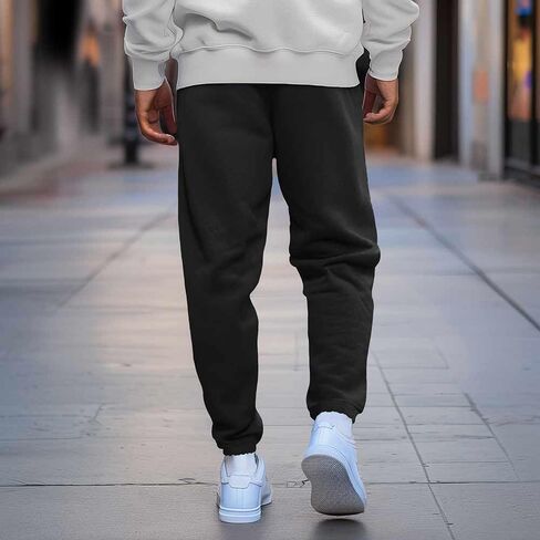 Dalix Ghost المطرزة Sweatpant ثقيلة الوزن الصوف استرخاء راحة الصالة رجال in Saudi Arabia