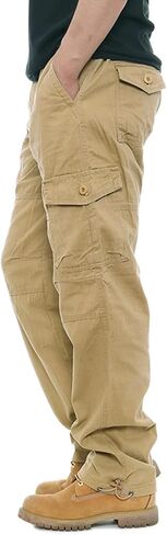 LONGBIDA Men's Cargo Pants Hiking Joggers Sweatpants Tactical Pants for Men with 6 Pockets in Saudi Arabia