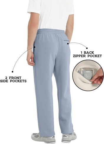 صوف الرجال المبطن للرجال سراويل سروال ساق مستقيمة للرجال لائحة السوائل الرائحة مع جيوب الجيوب in Kuwait