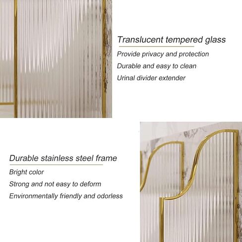 Urinal Screen Toilet Partition, Public Toilet Partition， Floor-standing Wooden Men's Urinal Baffle, Schools Restroom Extender For Shopping Malls Public Places,Black-3pcs in Saudi Arabia