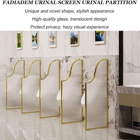 Urinal Screen Toilet Partition, Public Toilet Partition， Floor-standing Wooden Men's Urinal Baffle, Schools Restroom Extender For Shopping Malls Public Places,Black-3pcs in Saudi Arabia