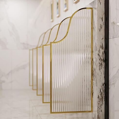 Urinal Screen Toilet Partition, Public Toilet Partition， Floor-standing Wooden Men's Urinal Baffle, Schools Restroom Extender For Shopping Malls Public Places,Black-3pcs in Saudi Arabia