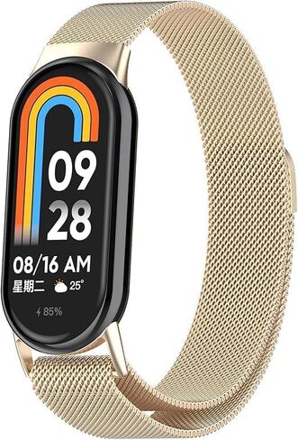 الأشرطة المتوافقة مع حزام Xiaomi Smart Band 10 ، شبكات معدنية منسوجة من الفولاذ المقاوم للصدأ الاستبدال بديل ووتش فرقة لشراء Xiaomi Mi 10 in Kuwait