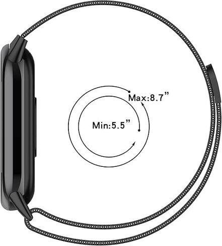 الأشرطة المتوافقة مع حزام Xiaomi Smart Band 10 ، شبكات معدنية منسوجة من الفولاذ المقاوم للصدأ الاستبدال بديل ووتش فرقة لشراء Xiaomi Mi 10 in Kuwait