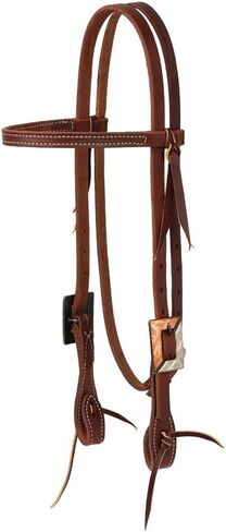 Weaver Leather Working Tack Copper Silver Engraved Straight Browband Headstall in Saudi Arabia