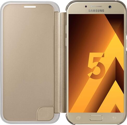 Samsung Original S View Cover for Galaxy A5 2017 - Gold in Saudi Arabia