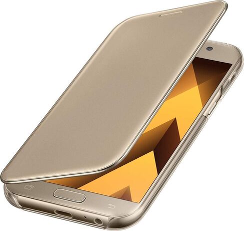 Samsung Original S View Cover for Galaxy A5 2017 - Gold in Saudi Arabia