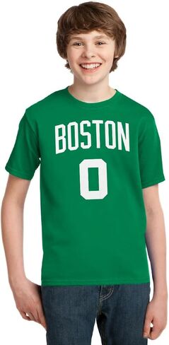 Outerstuff Jayson Tatum Boston Celtics Youth Green Name and Number Player T-Shirt in Kuwait