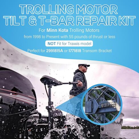 Bonbo 2063605 T-Bar 2067201 Tilt Lever 2060515 PIN 2062706 Spring Kit Fits for Minn Kota ، لمحركات التصيد من عام 1998 إلى الحاضر (غير مناسب لـ Traxxis) in Saudi Arabia