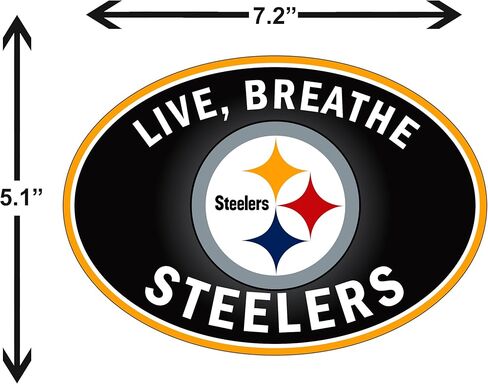 Siskiyou Sports NFL Pittsburgh Steelers Live-Breath Auto Secal ، ألوان الفريق ، مقاس واحد in Kuwait