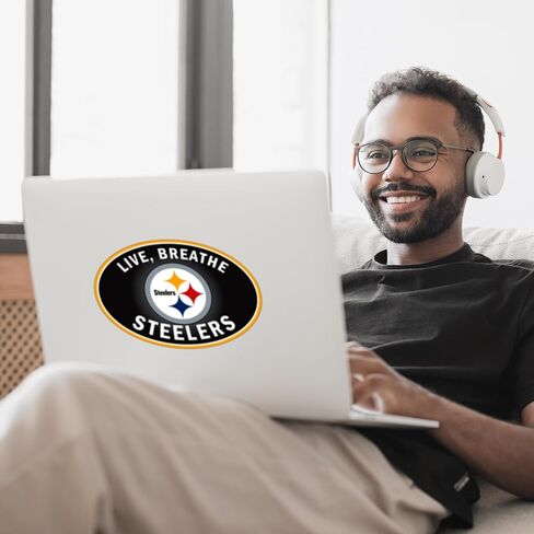 Siskiyou Sports NFL Pittsburgh Steelers Live-Breath Auto Secal ، ألوان الفريق ، مقاس واحد in Kuwait