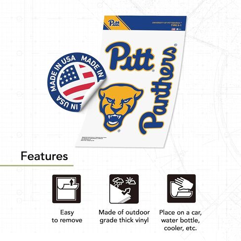 Desert Cactus University of Pittsburgh Sticker Panthers Pitt Vinyl Scal in Kuwait