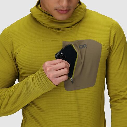 Outdoor Research Men's Vigor Grid Fleece Pullover Hoodie in Saudi Arabia
