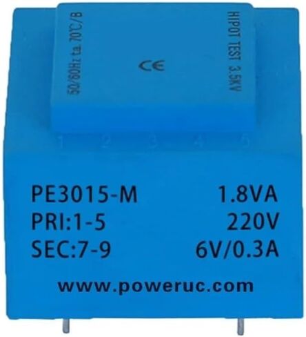 PE3015-M 1.8VA 230V/6V/7.5V/9V/12V/15V/18V/24V التمثيل الاستقالة المغطاة سلامة العزل المحولات PCB (1.8VA 230V 6V) in Saudi Arabia
