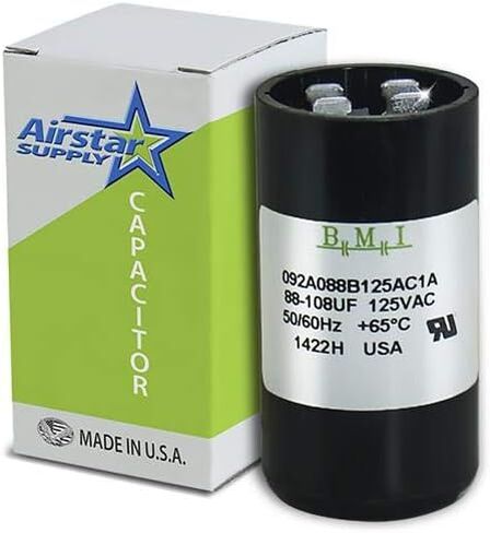 USA Motor Start Capacitor 88-108 uF MFD 110 125 VAC Replaces 11009 11909 PMJ88 PMJ88A in Saudi Arabia