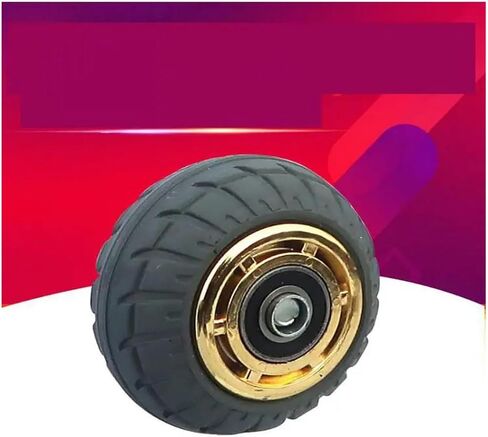 4 inch casters Heavy Duty Silent Wheel Edge Beacon fire Rubber Single Flat Drive Push 1 Piece in Saudi Arabia
