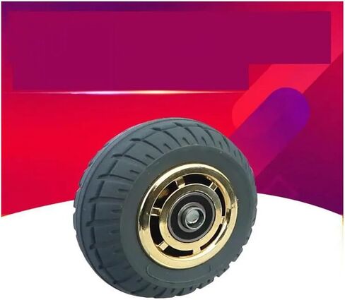 4 inch casters Heavy Duty Silent Wheel Edge Beacon fire Rubber Single Flat Drive Push 1 Piece in Saudi Arabia