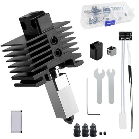 مجموعة Bambu Lab Hotend P1P/P1S مع فوهات الاستعدادات ، متوافقة مع Bambu Lab P1P/P1S Series 3D Printers ، 4 PCS Floused Steel Fouts (0.2 ، 0.4 ، 0.6 ، 0.8 مم) مع أدوات DIY وصندوق الأجزاء in Kuwait