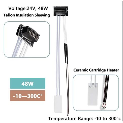 مجموعة Bambu Lab Hotend P1P/P1S مع فوهات الاستعدادات ، متوافقة مع Bambu Lab P1P/P1S Series 3D Printers ، 4 PCS Floused Steel Fouts (0.2 ، 0.4 ، 0.6 ، 0.8 مم) مع أدوات DIY وصندوق الأجزاء in Kuwait