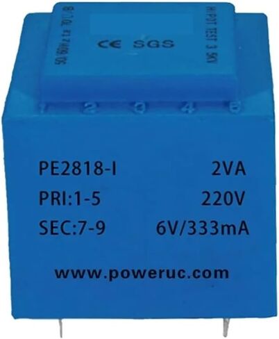 PE2818-I Power 2VA 220V / 6Vx2/7.5Vx2/9Vx2/12Vx2/15Vx2/18Vx2/24Vx2 Encapsulated for PCB Mounted Isolation Transformer(2VA 220V 15Vx2) in Kuwait