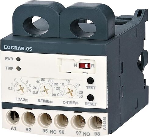 EOCRAR-05/30/60 Automatic Reset Electronic Overload Relay Motor Protector Thermal Overload Relay (Un:24-260VAC/DC) 1Pcs(0.5-6A) in Saudi Arabia