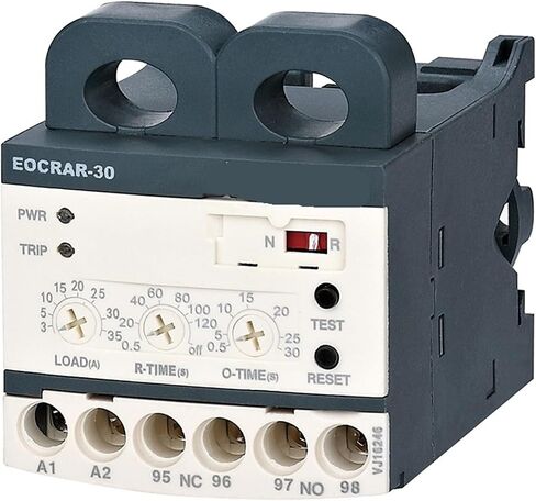 EOCRAR-05/30/60 Automatic Reset Electronic Overload Relay Motor Protector Thermal Overload Relay (Un:24-260VAC/DC) 1Pcs(0.5-6A) in Saudi Arabia