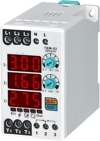 TRM-XX Digital Overload Asymmetry Relay Thermal Relay 1Pcs(Un 380VAC,TRM-200 (90-200A)) in Saudi Arabia