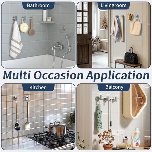 Suction Cup Hooks for Shower,Bathroom,Kitchen,Window,Glass Door,Mirror,Tile,15LB Heavy Duty No-Drill Bath Robe Hook for Hanging Loofah,Towel,Coat,Cloth,Wreath in Saudi Arabia
