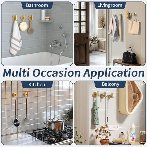 Suction Cup Hooks for Shower,Bathroom,Kitchen,Window,Glass Door,Mirror,Tile,15LB Heavy Duty No-Drill Bath Robe Hook for Hanging Loofah,Towel,Coat,Cloth,Wreath in Saudi Arabia